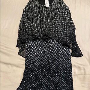 Black and White Patterned Dress